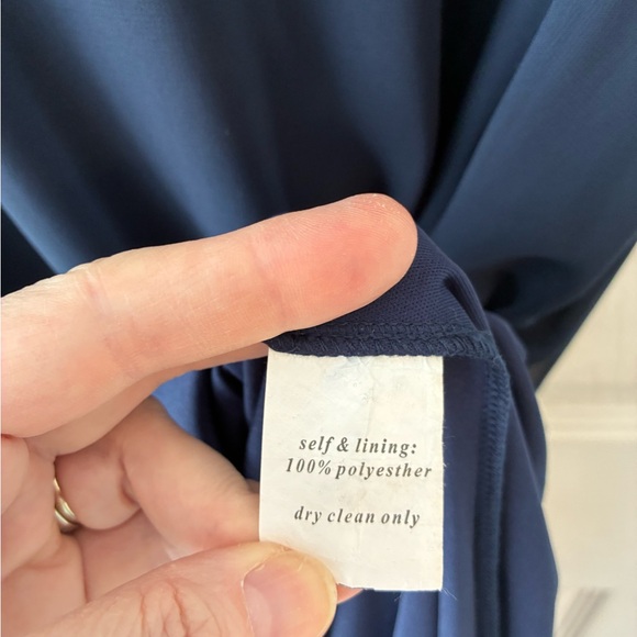 Birdy Grey Gwennie Chiffon Navy Formal Dress XS - Picture 9 of 9